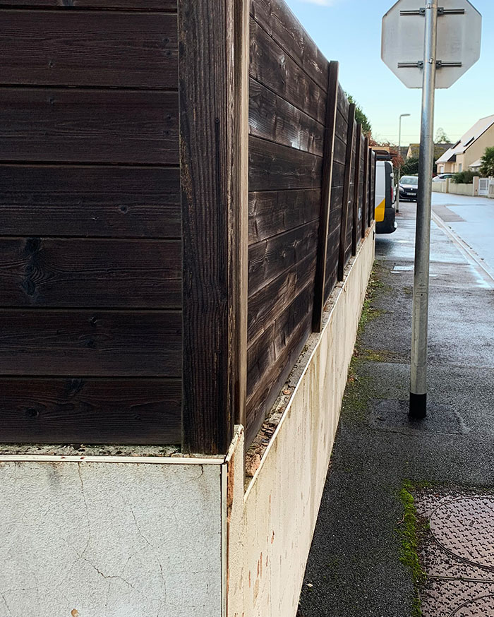 ERMGO Maçonnerie - Rénovation muret de clôture - Avant travaux
